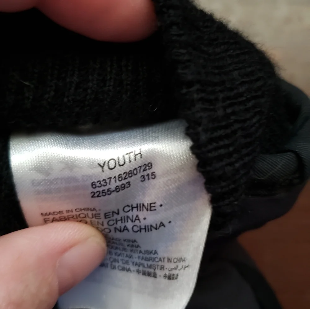 Youth thinsulate mitten/gloves